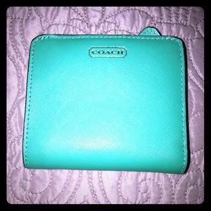 Coach small wallet green